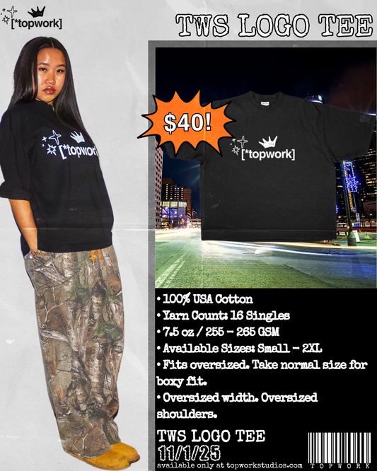 Topwork Logo Tee (Black)