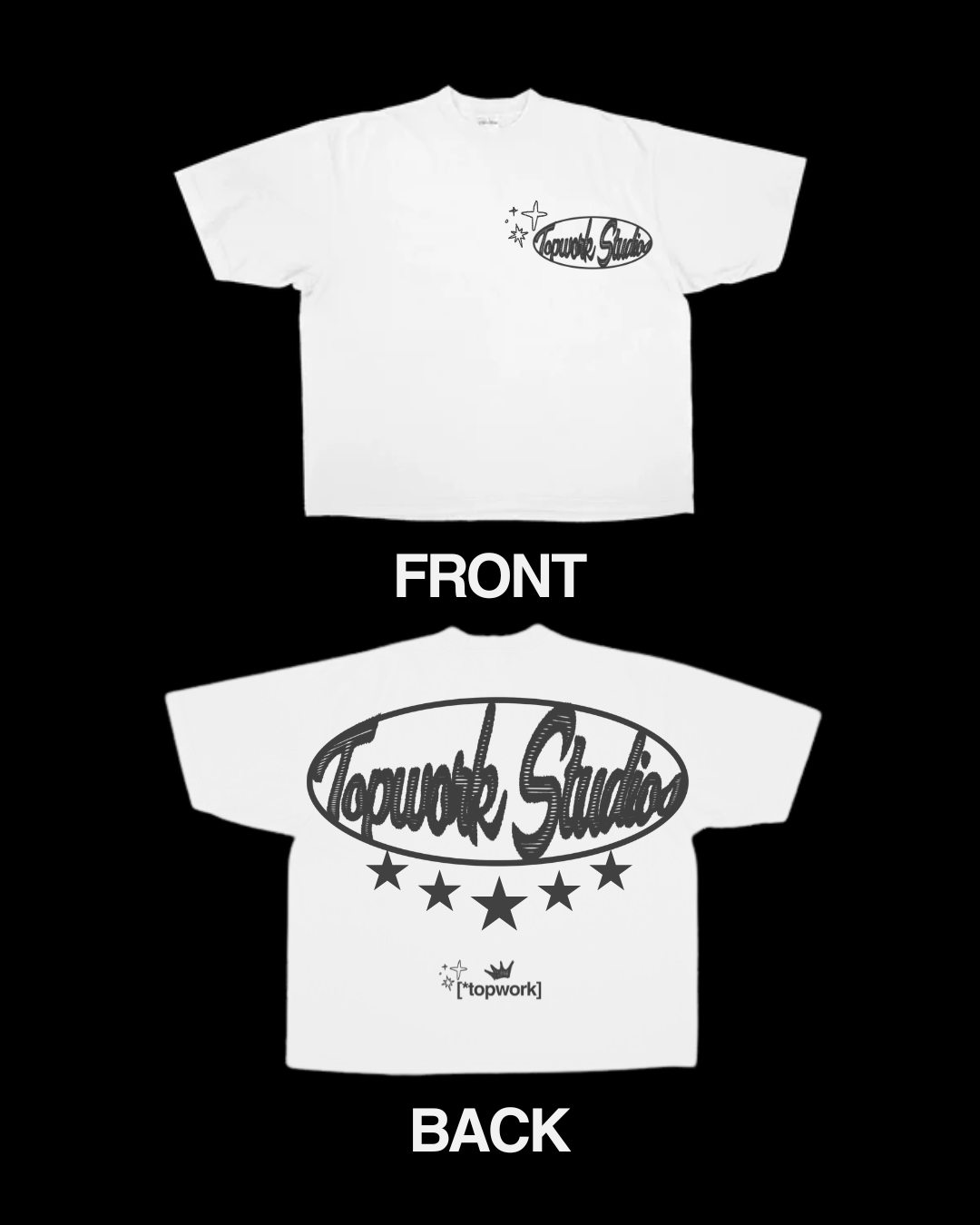 Topwork Summer Essentials Black Tee